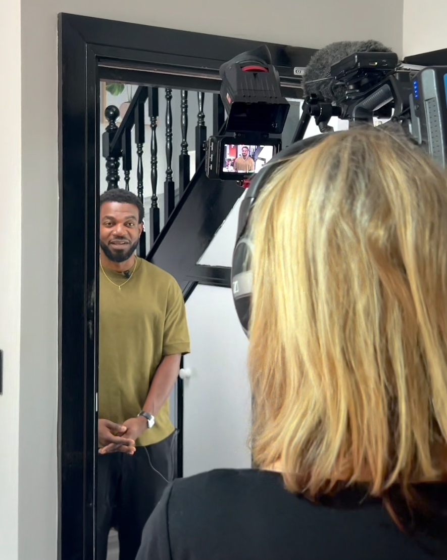 Bisi David on a property project featured on BBC